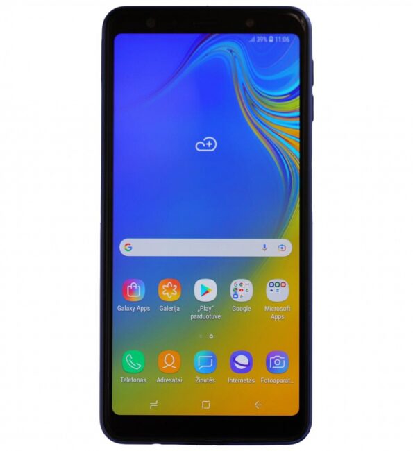 Naudotas Samsung Galaxy A7 2018 64GB Blue